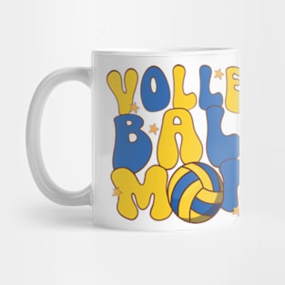 Volleyball Mom Ball Mama Retro Mothers Day Sport Lover Mug